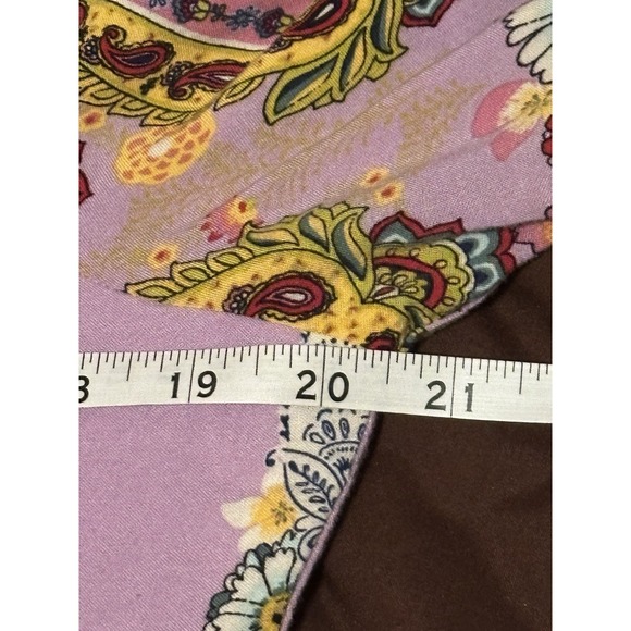 Figueroa & Flower Paisley Floral Size Large Belted Lined Dress Anthropologie - Picture 4 of 5